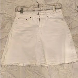 White Guess Denim skirt